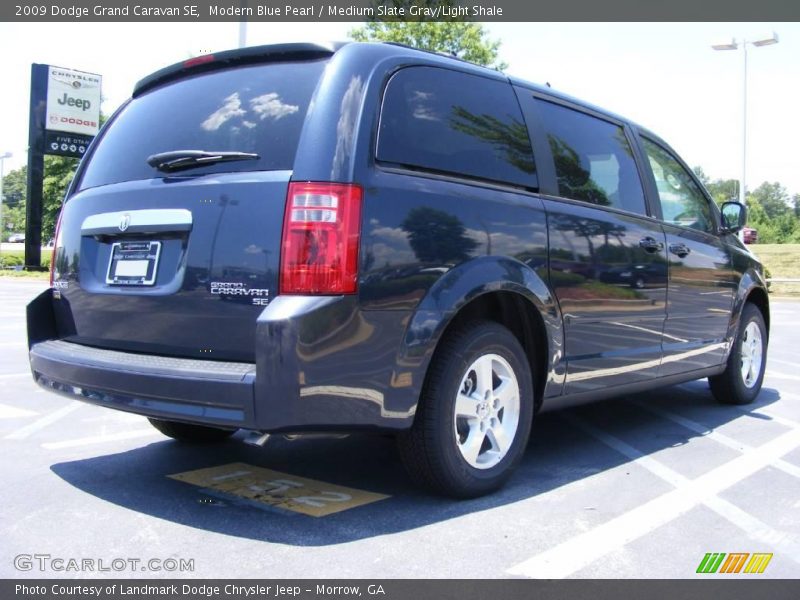 Modern Blue Pearl / Medium Slate Gray/Light Shale 2009 Dodge Grand Caravan SE