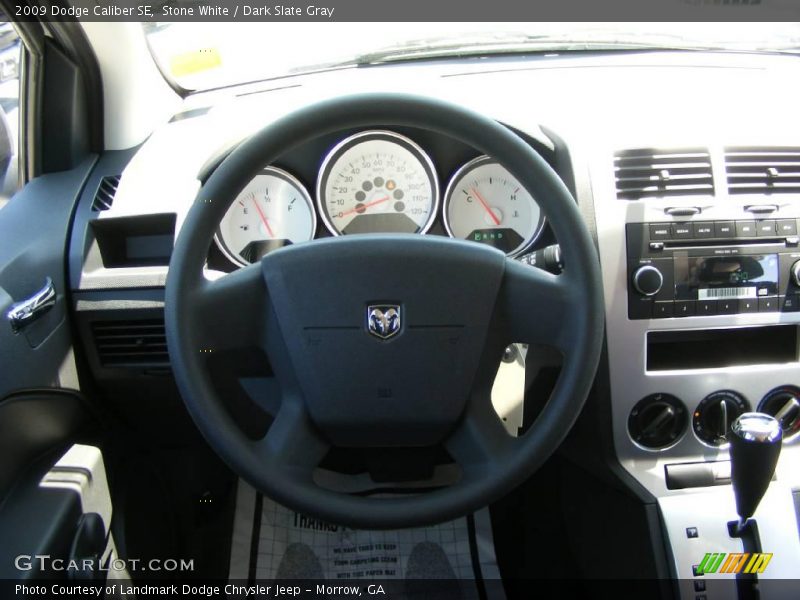 Stone White / Dark Slate Gray 2009 Dodge Caliber SE