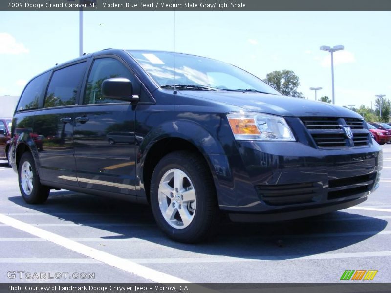 Modern Blue Pearl / Medium Slate Gray/Light Shale 2009 Dodge Grand Caravan SE