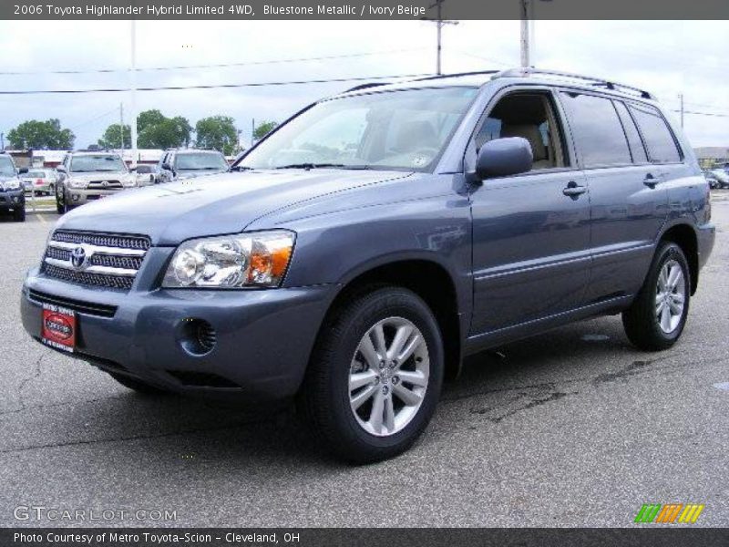 Bluestone Metallic / Ivory Beige 2006 Toyota Highlander Hybrid Limited 4WD