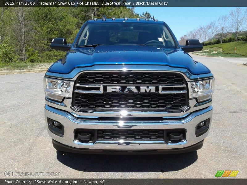 Blue Streak Pearl / Black/Diesel Gray 2019 Ram 3500 Tradesman Crew Cab 4x4 Chassis