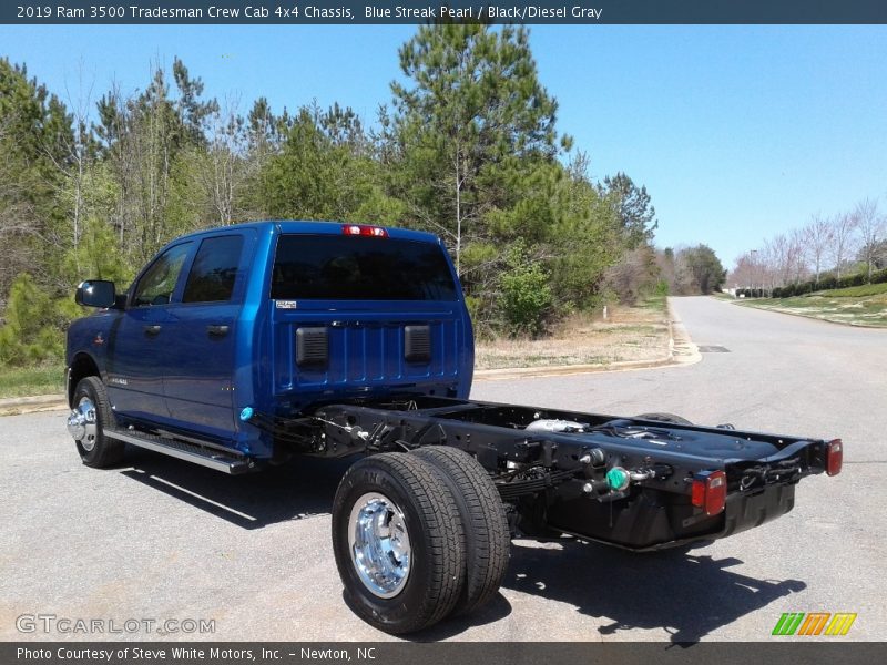 Blue Streak Pearl / Black/Diesel Gray 2019 Ram 3500 Tradesman Crew Cab 4x4 Chassis