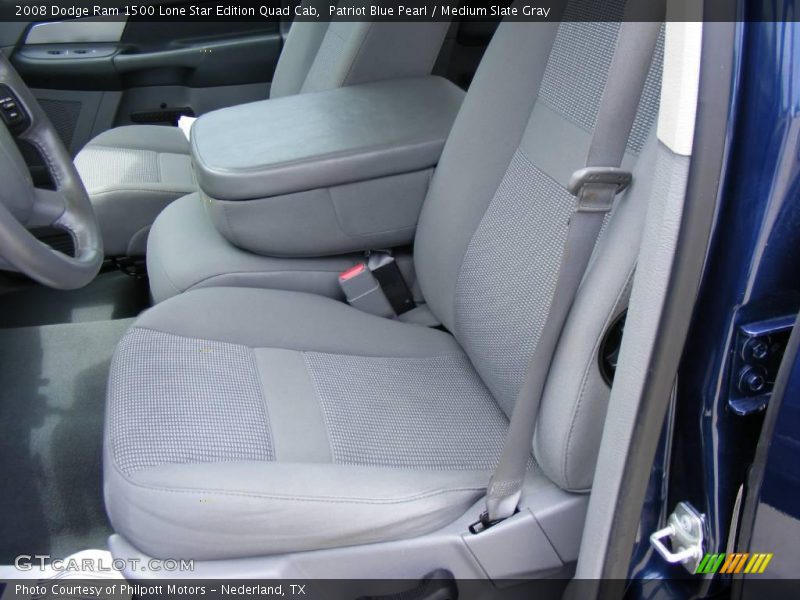 Patriot Blue Pearl / Medium Slate Gray 2008 Dodge Ram 1500 Lone Star Edition Quad Cab