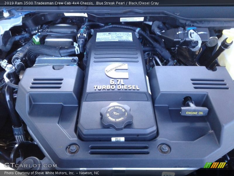  2019 3500 Tradesman Crew Cab 4x4 Chassis Engine - 6.7 Liter OHV 24-Valve Cummins Turbo-Diesel Inline 6 Cylinder