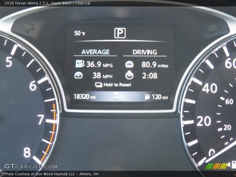 Super Black / Charcoal 2018 Nissan Altima 2.5 S