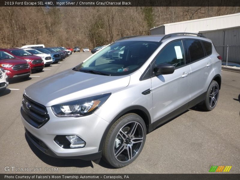 Ingot Silver / Chromite Gray/Charcoal Black 2019 Ford Escape SEL 4WD