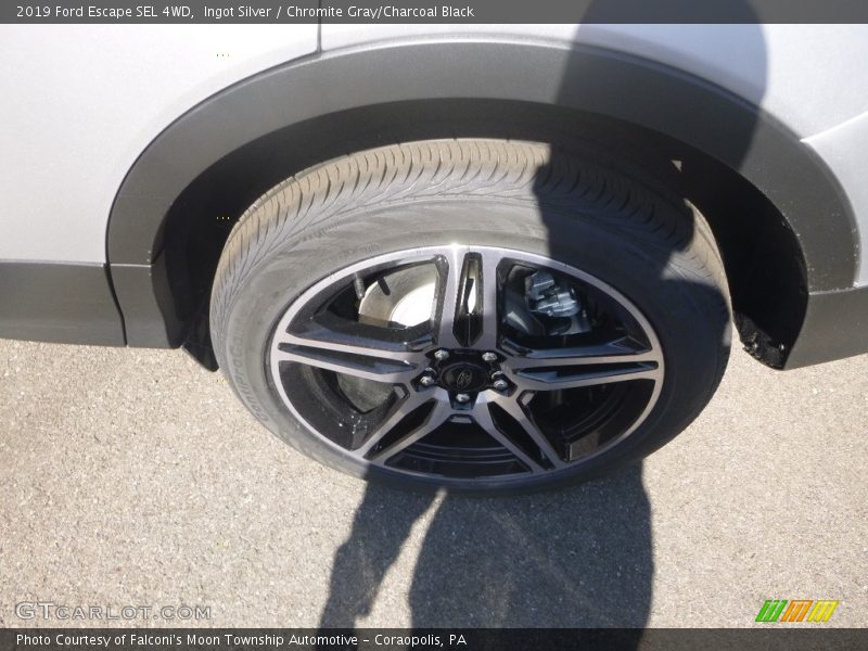 Ingot Silver / Chromite Gray/Charcoal Black 2019 Ford Escape SEL 4WD