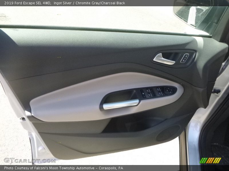 Ingot Silver / Chromite Gray/Charcoal Black 2019 Ford Escape SEL 4WD