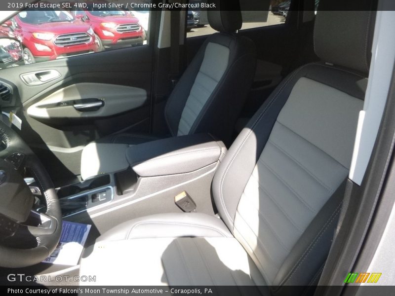 Ingot Silver / Chromite Gray/Charcoal Black 2019 Ford Escape SEL 4WD