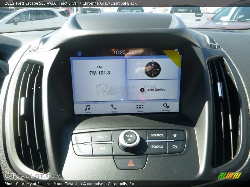 Ingot Silver / Chromite Gray/Charcoal Black 2019 Ford Escape SEL 4WD