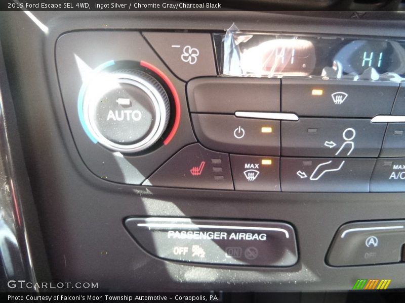 Ingot Silver / Chromite Gray/Charcoal Black 2019 Ford Escape SEL 4WD