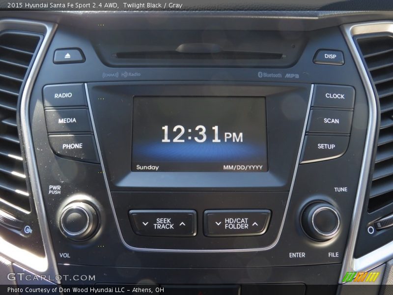 Twilight Black / Gray 2015 Hyundai Santa Fe Sport 2.4 AWD