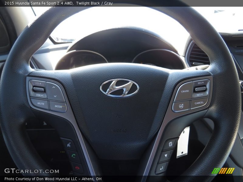 Twilight Black / Gray 2015 Hyundai Santa Fe Sport 2.4 AWD