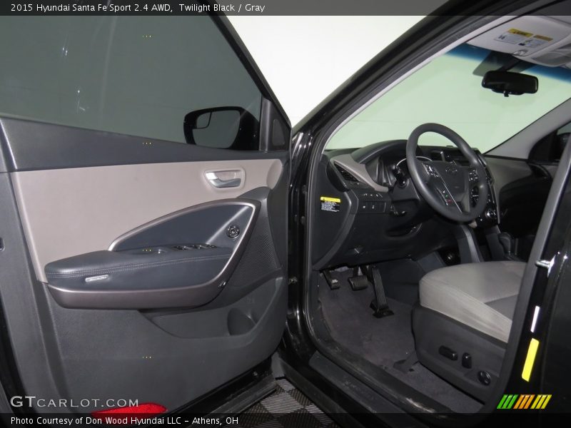 Twilight Black / Gray 2015 Hyundai Santa Fe Sport 2.4 AWD