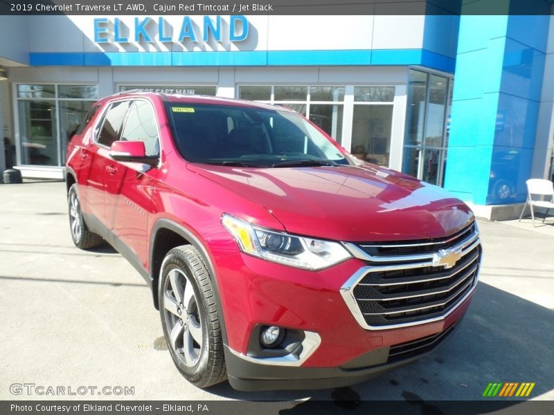Cajun Red Tintcoat / Jet Black 2019 Chevrolet Traverse LT AWD