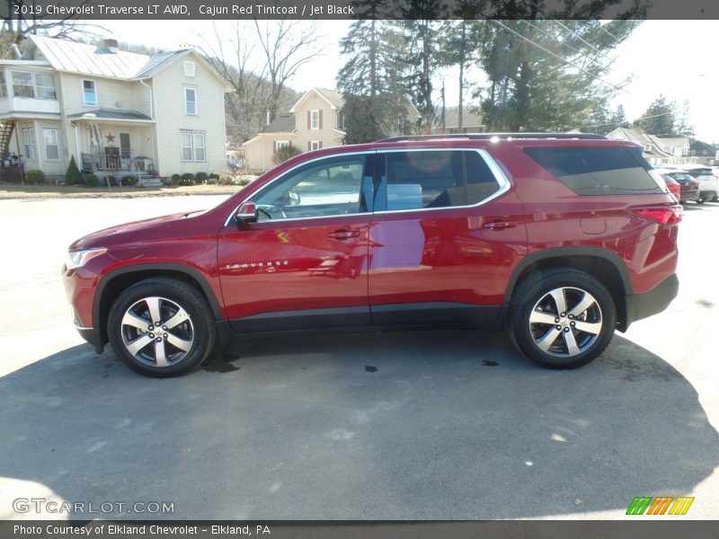 Cajun Red Tintcoat / Jet Black 2019 Chevrolet Traverse LT AWD
