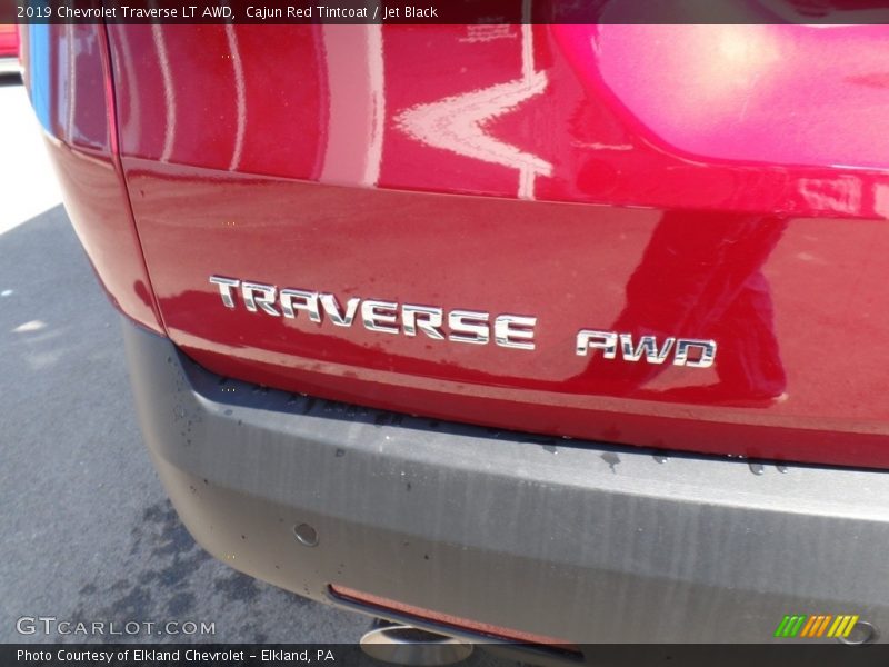Cajun Red Tintcoat / Jet Black 2019 Chevrolet Traverse LT AWD