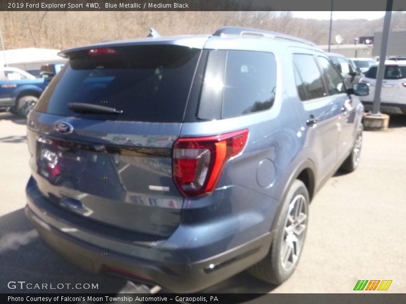 Blue Metallic / Medium Black 2019 Ford Explorer Sport 4WD