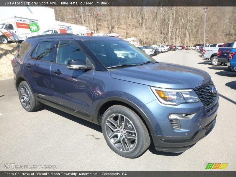 Blue Metallic / Medium Black 2019 Ford Explorer Sport 4WD