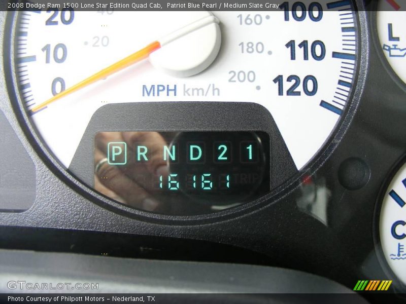Patriot Blue Pearl / Medium Slate Gray 2008 Dodge Ram 1500 Lone Star Edition Quad Cab