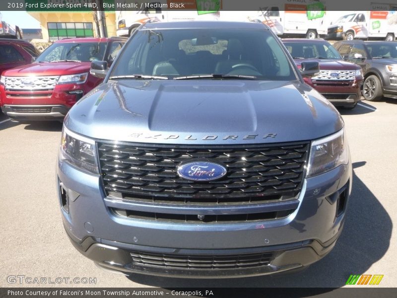 Blue Metallic / Medium Black 2019 Ford Explorer Sport 4WD