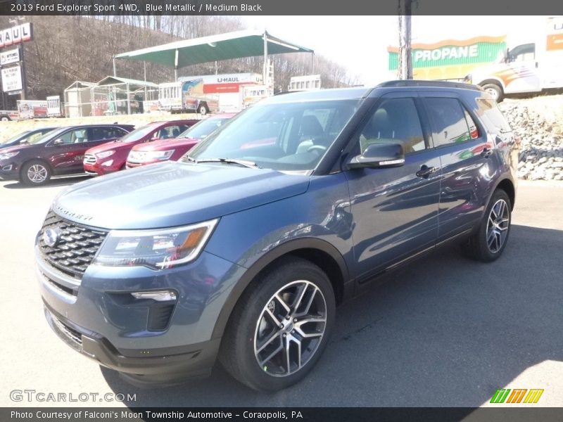 Blue Metallic / Medium Black 2019 Ford Explorer Sport 4WD