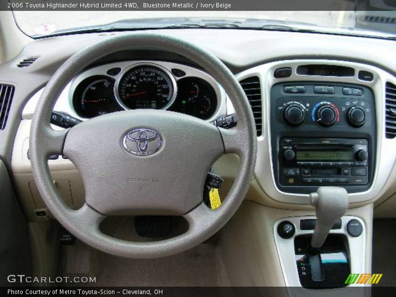 Bluestone Metallic / Ivory Beige 2006 Toyota Highlander Hybrid Limited 4WD