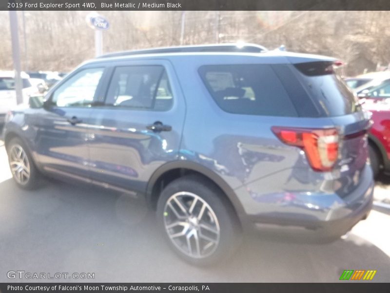 Blue Metallic / Medium Black 2019 Ford Explorer Sport 4WD