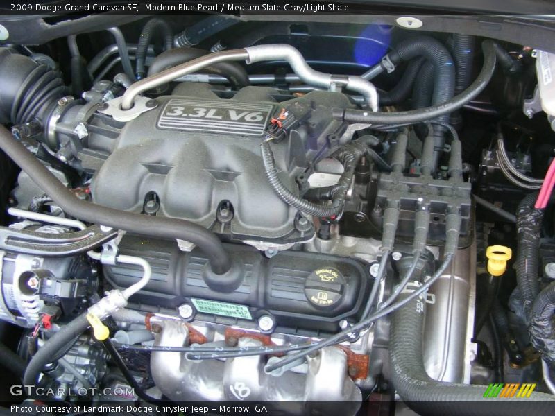 Modern Blue Pearl / Medium Slate Gray/Light Shale 2009 Dodge Grand Caravan SE