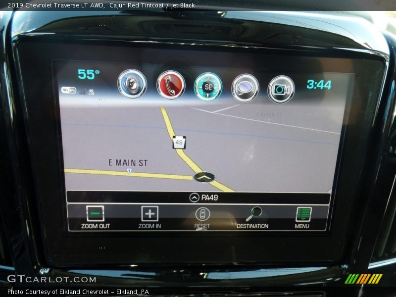 Cajun Red Tintcoat / Jet Black 2019 Chevrolet Traverse LT AWD