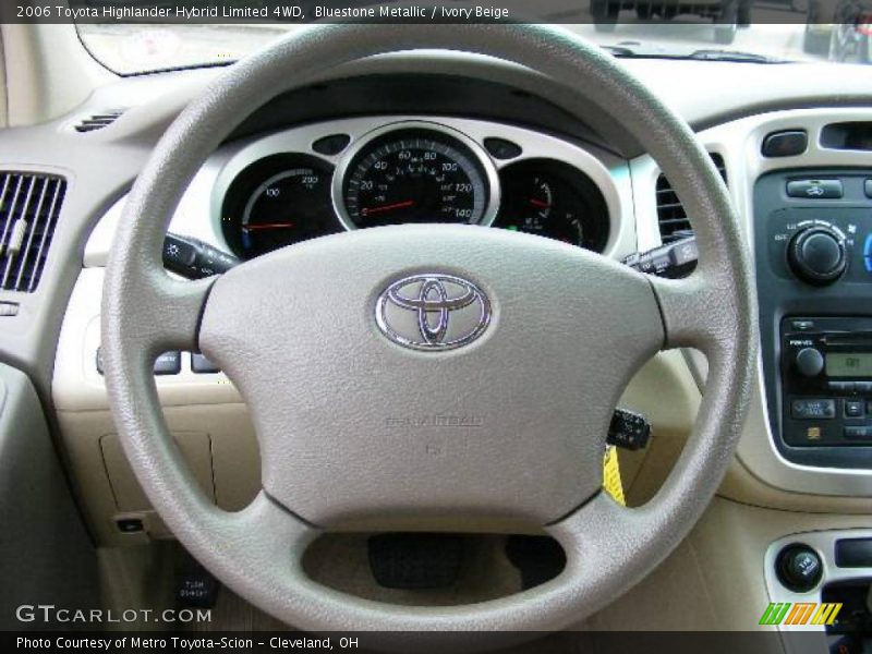 Bluestone Metallic / Ivory Beige 2006 Toyota Highlander Hybrid Limited 4WD