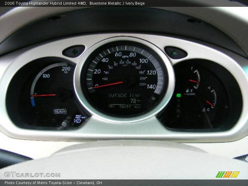 Bluestone Metallic / Ivory Beige 2006 Toyota Highlander Hybrid Limited 4WD