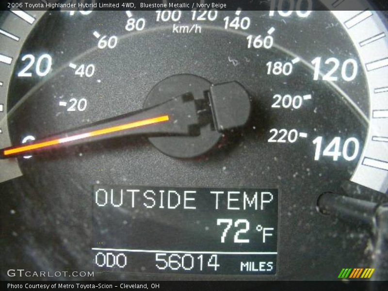Bluestone Metallic / Ivory Beige 2006 Toyota Highlander Hybrid Limited 4WD