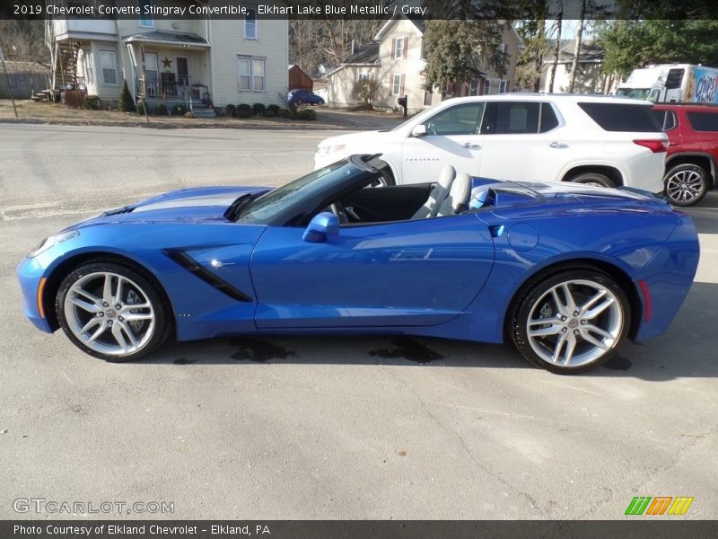  2019 Corvette Stingray Convertible Elkhart Lake Blue Metallic