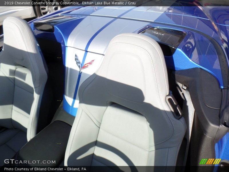 Elkhart Lake Blue Metallic / Gray 2019 Chevrolet Corvette Stingray Convertible