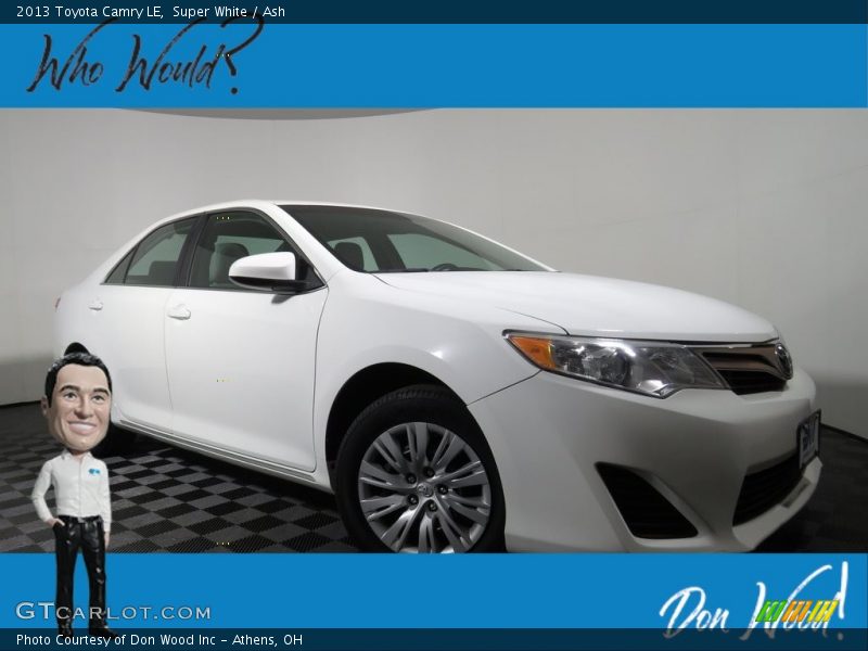 Super White / Ash 2013 Toyota Camry LE