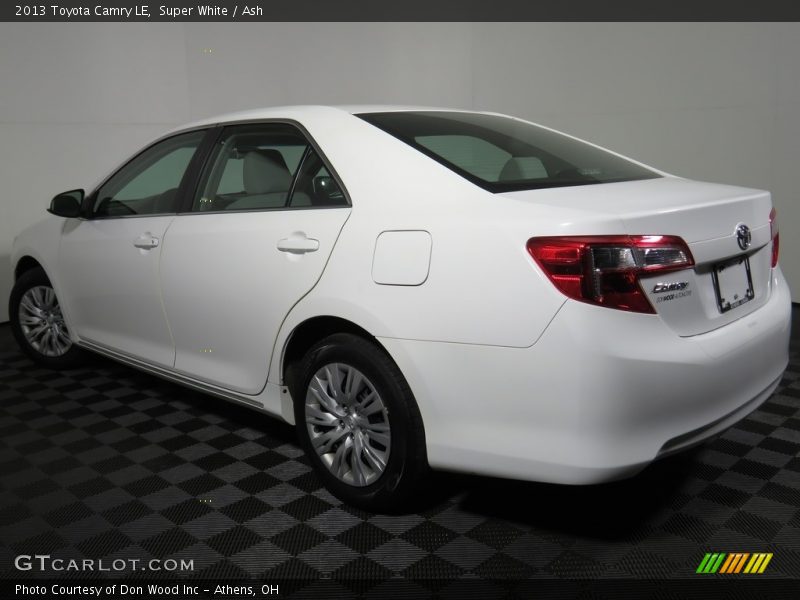 Super White / Ash 2013 Toyota Camry LE