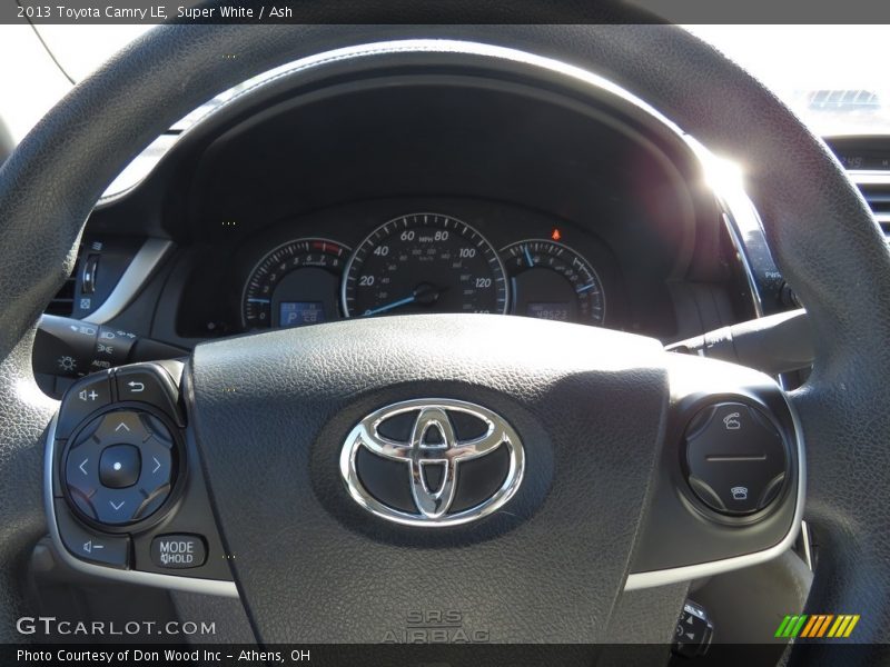 Super White / Ash 2013 Toyota Camry LE
