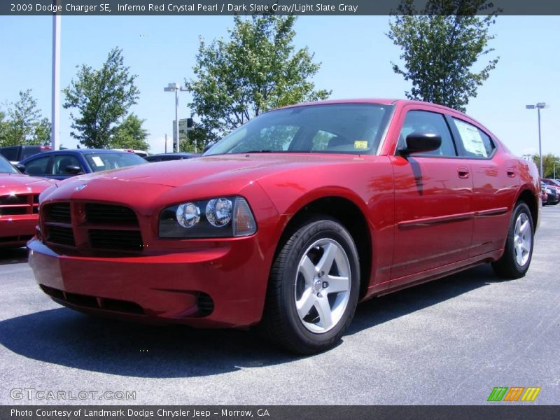 Inferno Red Crystal Pearl / Dark Slate Gray/Light Slate Gray 2009 Dodge Charger SE
