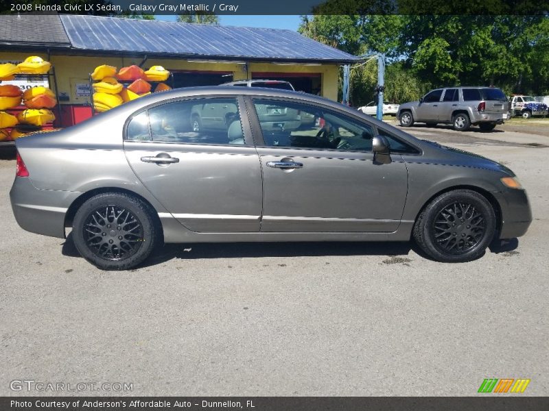 Galaxy Gray Metallic / Gray 2008 Honda Civic LX Sedan