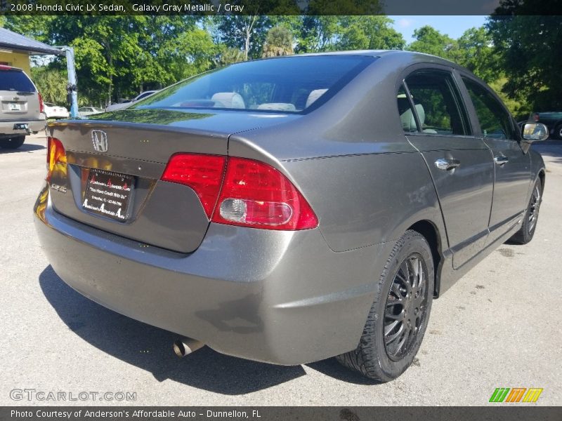 Galaxy Gray Metallic / Gray 2008 Honda Civic LX Sedan
