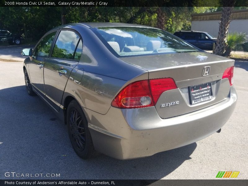 Galaxy Gray Metallic / Gray 2008 Honda Civic LX Sedan