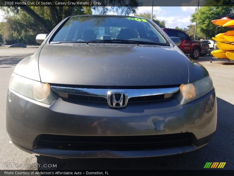 Galaxy Gray Metallic / Gray 2008 Honda Civic LX Sedan