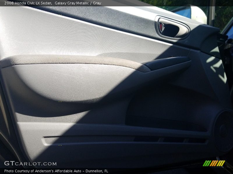 Galaxy Gray Metallic / Gray 2008 Honda Civic LX Sedan