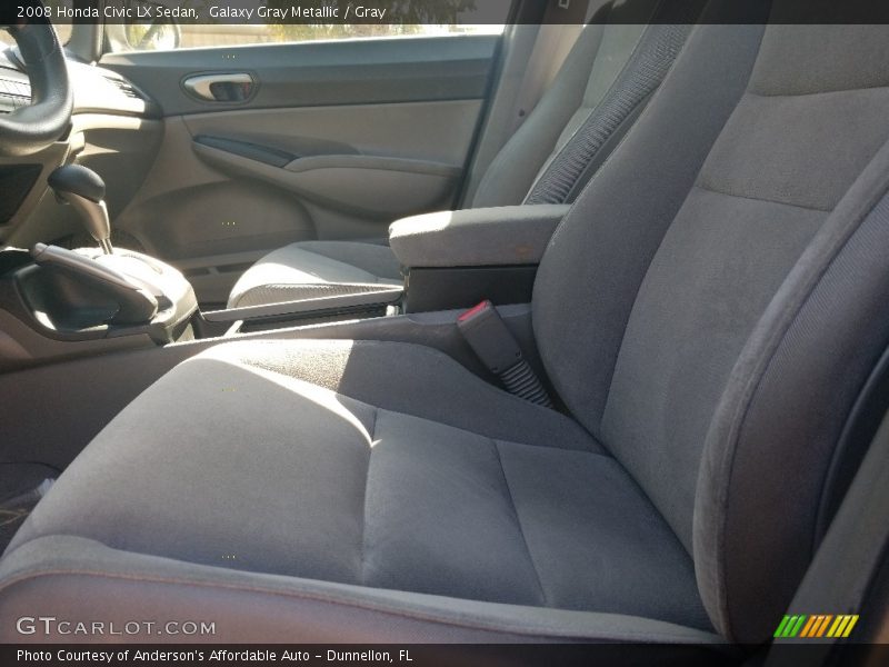 Galaxy Gray Metallic / Gray 2008 Honda Civic LX Sedan