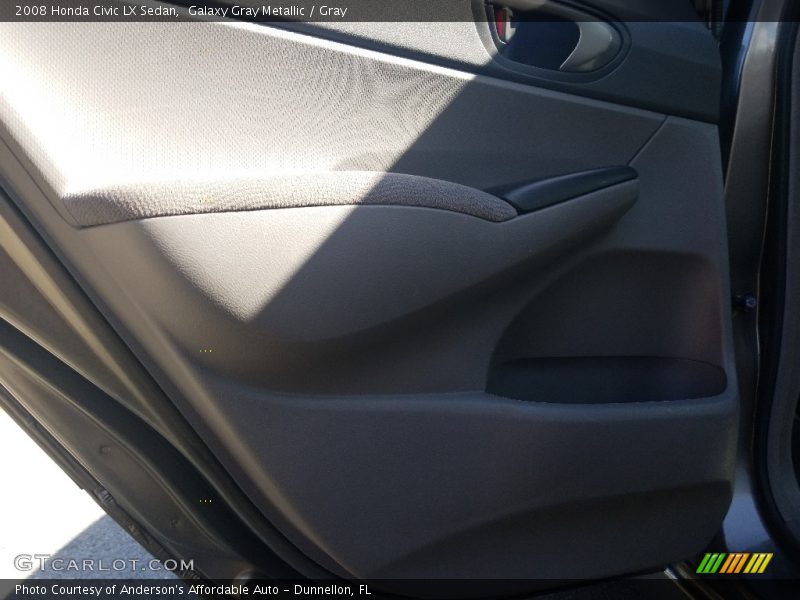 Galaxy Gray Metallic / Gray 2008 Honda Civic LX Sedan