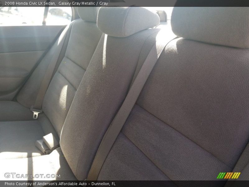 Galaxy Gray Metallic / Gray 2008 Honda Civic LX Sedan