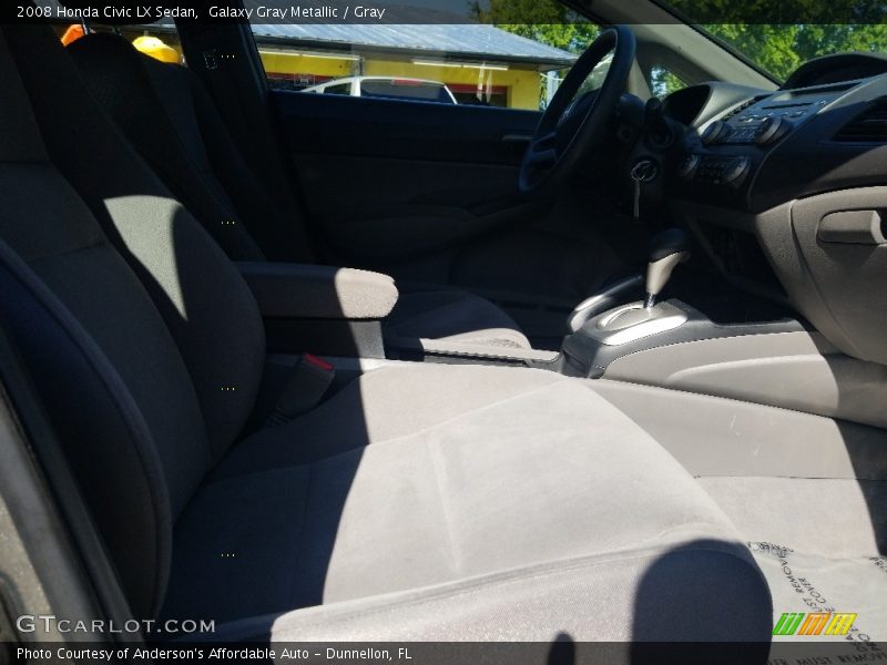 Galaxy Gray Metallic / Gray 2008 Honda Civic LX Sedan
