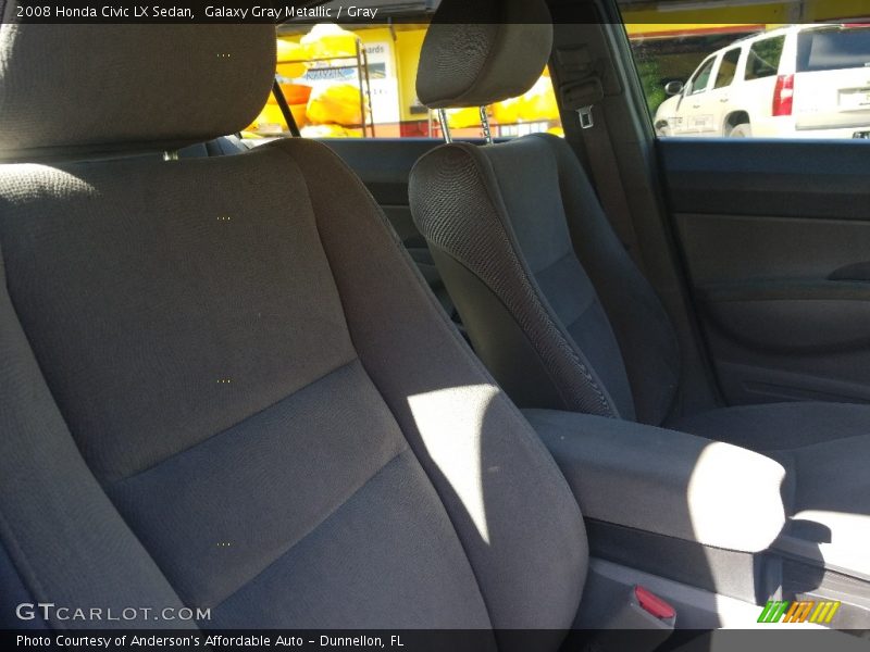 Galaxy Gray Metallic / Gray 2008 Honda Civic LX Sedan