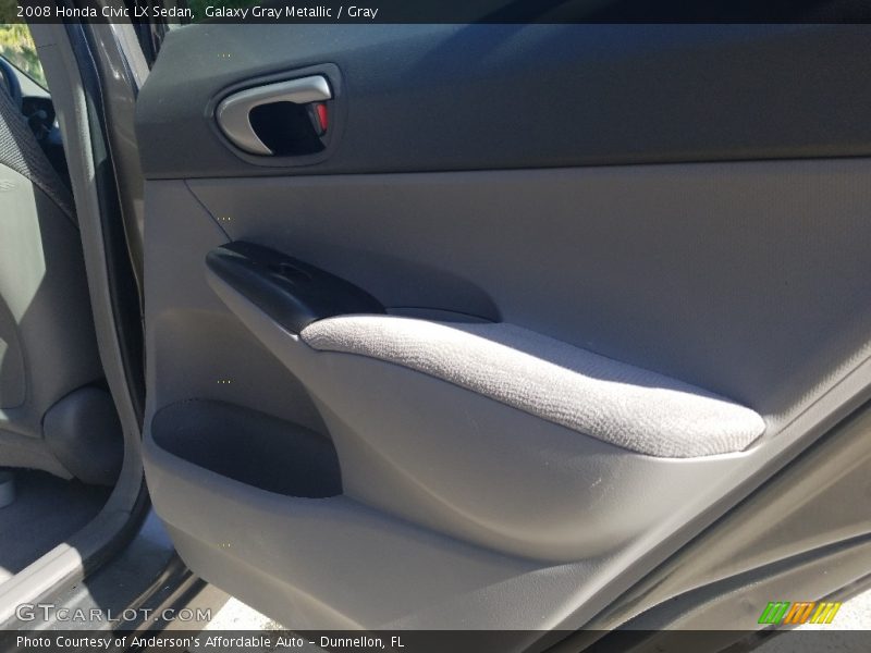 Galaxy Gray Metallic / Gray 2008 Honda Civic LX Sedan